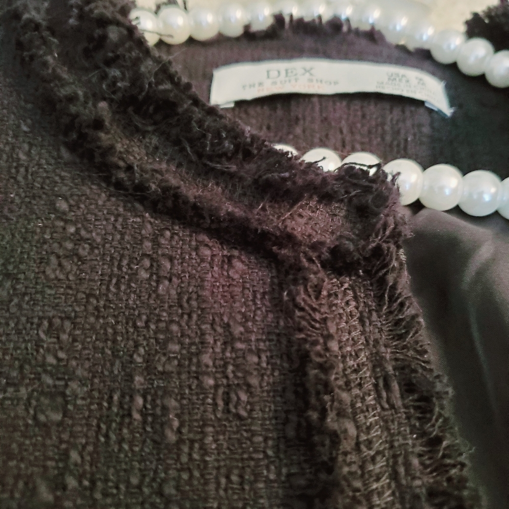 Classic black tweed coat - Picture 5 of 10